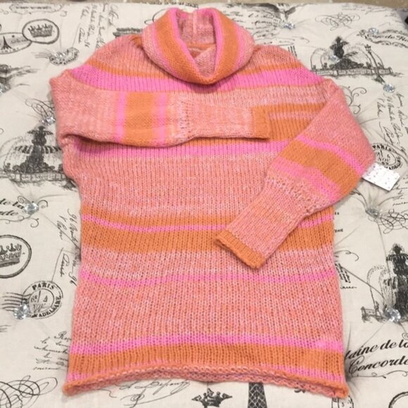 Free People Candy Stripe Tunic Sweater - Picture 3 of 4